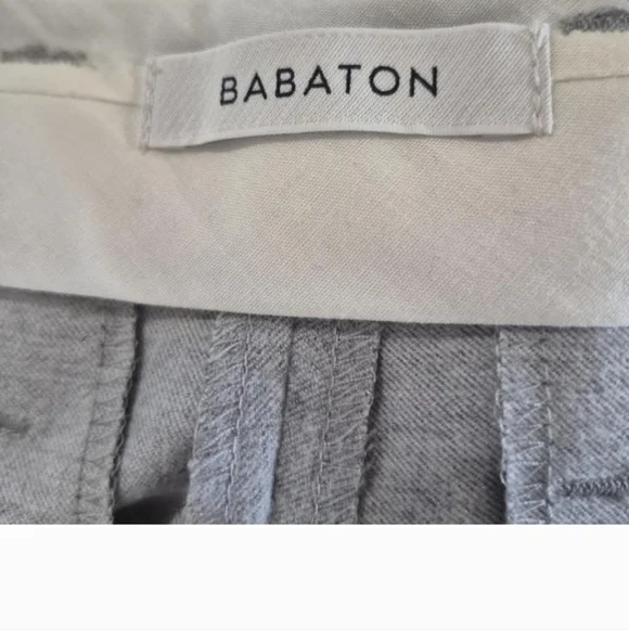 Babaton Light Gray Women's Trousers - Picture 5 of 8